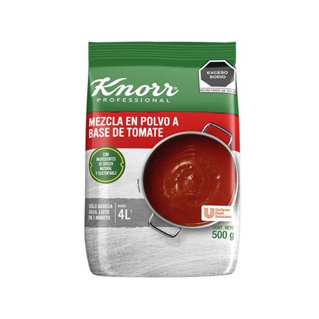 Base de tomate en polvo Knorr 6 Bolsas 500 g