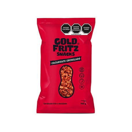 Cacahuate enchilado Gold Fritz Bolsa de 950gr