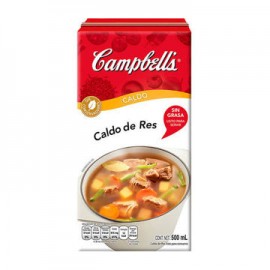 Caldo de Res Campbells tetra 500 ml.