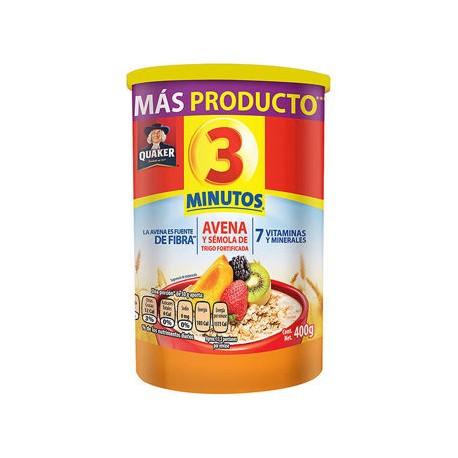 Avena 3 Minutos Bote 400 g