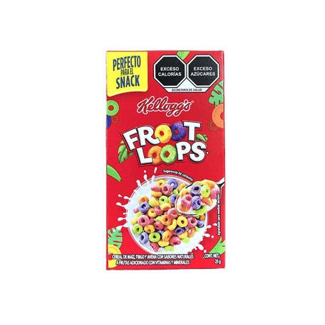 Cereal Froot Loops individual Kelloggs 50 cajitas de 25 g (IEPS inc.) FL