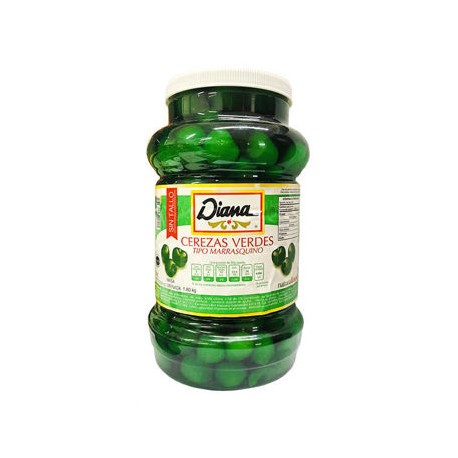 Cereza verde sin tallo Diana Galon de 3.5 Kg