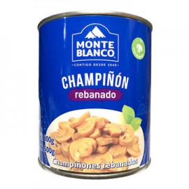 Champiñon rebanado Monte blanco Lata de 800 g