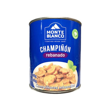 Champiñon rebanado Monte blanco Lata de 800 g