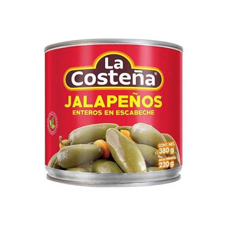 Chiles Jalapeños La Costeña 24 latas de 380 g