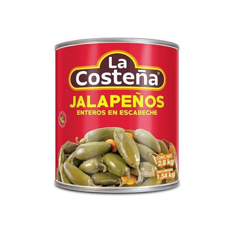 Chiles Jalapeños La Costeña Lata de 2.8 Kg