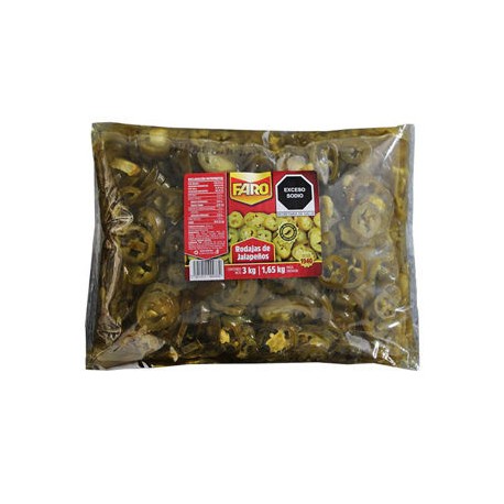 Chiles nachos Faro 6 Volpak de 3 Kg