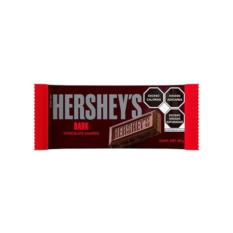 Chocolate Dark Hershey barra de 90 g (IEPS INC) Reposteria