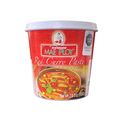 Curry en pasta Roja Mae Ploy Bote de 1 Kg