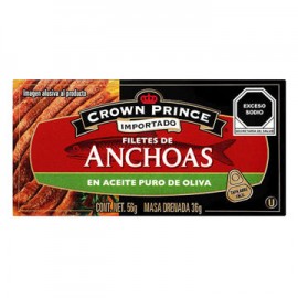 Filetes de Anchoas Crown Prince 50 g en Aceite de Oliva