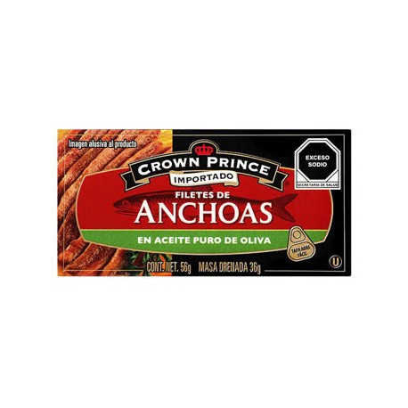 Filetes de Anchoas Crown Prince 50 g en Aceite de Oliva