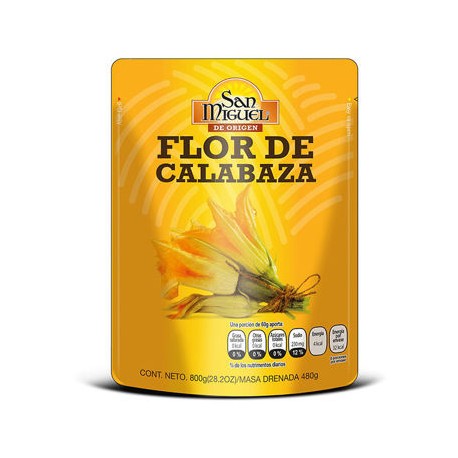 Flor de calabaza San Miguel Pouch 800gr