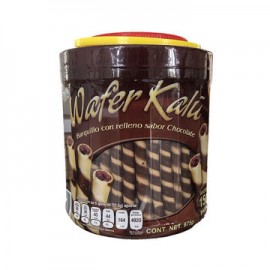 Galleta barquillo de chocolate Wafer Rolls Bote de 975 g (IEPS inc.)