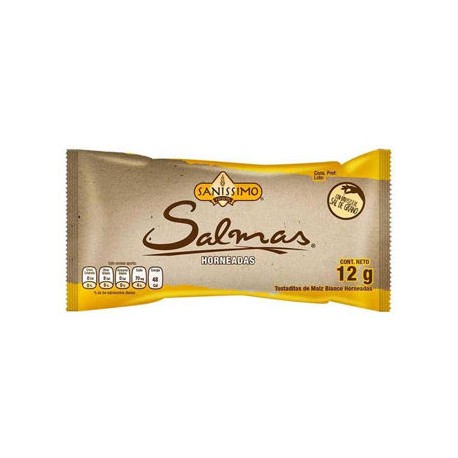 Galleta Salada Salmas paquete 100 paq de 12g Sanissimo