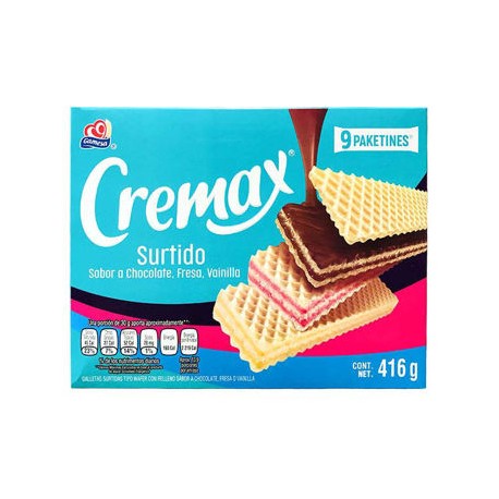 Galletas Cremax de Nieve surtida 416 Gr. Gamesa (IEPS INC.)