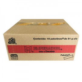 Galletas Emperador Chocolate 16 paquetes de 91 g Gamesa (IEPS INC.)