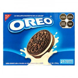 Galletas Oreo 21 paquetes de 10 galletas 2.394 Kg  (IEPS inc.)