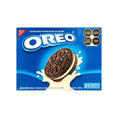 Galletas Oreo 21 paquetes de 10 galletas 2.394 Kg  (IEPS inc.)