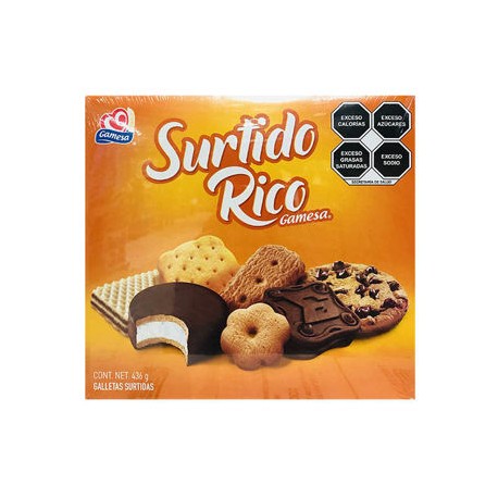 Galletas Surtido Rico Gamesa paquete de 436 Gr (IEPS INC.)