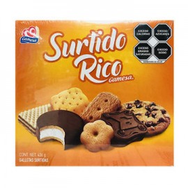 Galletas Surtido Rico Gamesa paquete de 436 Gr (IEPS INC.)