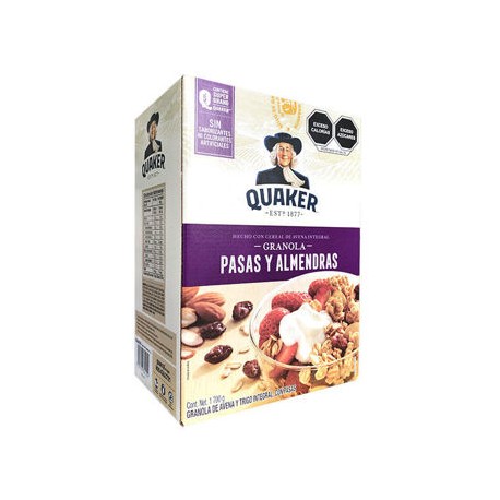 Granola Pasas y Almendras Quaker 1.7 Kg  (IEPS INC)