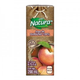 Jugo 100% Durazno Natura Minibrick 40 de 200 mL  (IEPS INC)