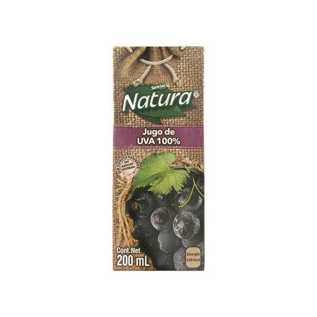 Jugo 100% Uva Natura Minibrick 40 de 200 mL