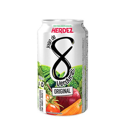 Jugo V8 Mix de Verduras Herdez 24 de 335 mL Tetra