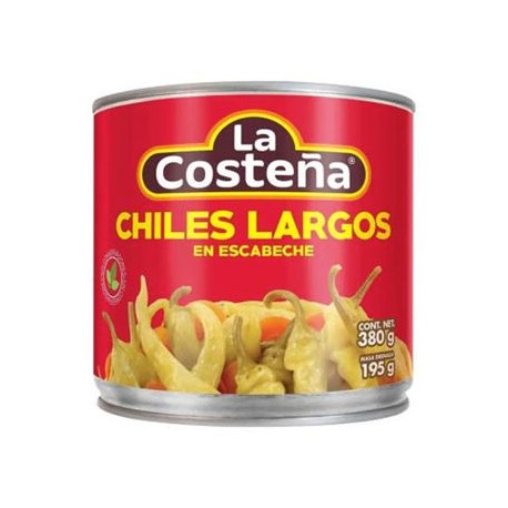 Chiles Largos Costeña Lata de 380 g