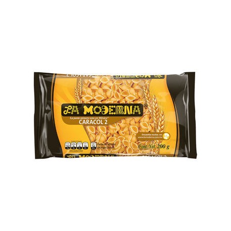 Pasta Caracol No. 2 20/200 Gr. Moderna