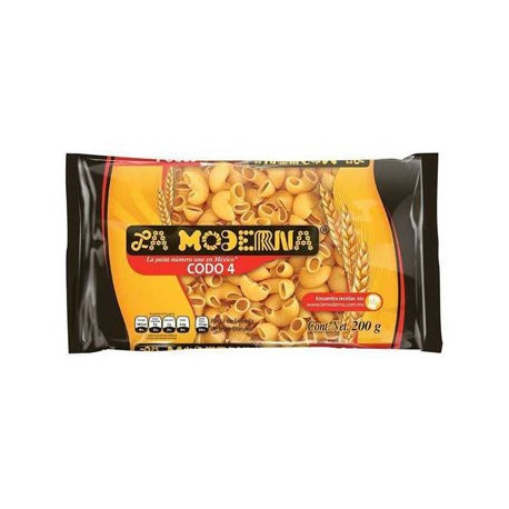 Pasta Codo No. 4 Moderna 20 de 200 g