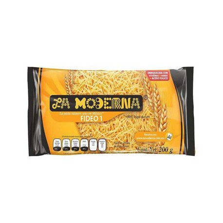 Pasta Fideo No. 1 Moderna 20 de 200 g