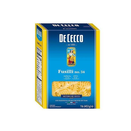 Pasta Fusilli 12/454 Gr. Cecco  (Tornillo)