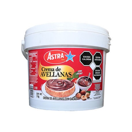 Crema de Avellanas Astra Cubeta de 3 Kg (IEPS INC)