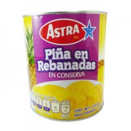 Piña Rebanada Lata 3 Kg ASTRA Rebanada delgada