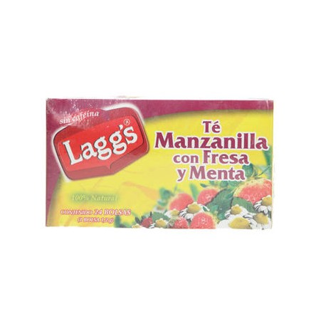 REMATE Te Manzanilla Fresa Menta 24 sobres Laggs