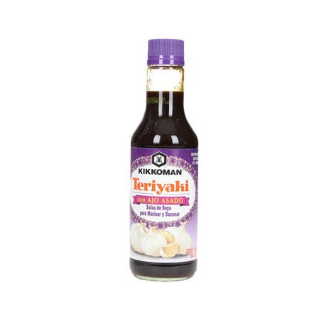 Salsa Teriyaki con Ajo Asado Fco. 283 Ml. Kikkoman