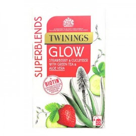 Te Fresa con Pepino Glow Superblends Twinings con 20 sobres