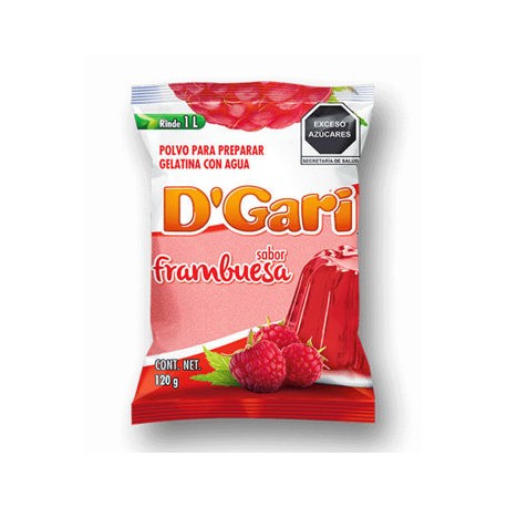 Gelatina Frambuesa DGari Chica 120 g