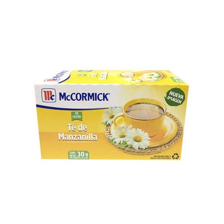 Te Manzanilla McCormick con 25 sobres