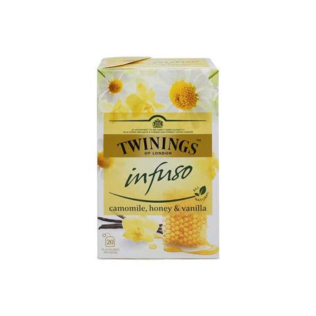 Te Manzanilla Miel Vainilla Twinings paquete 20 sobres