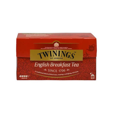 Te Negro Desayuno Ingles Twinings paquete 25 sobres