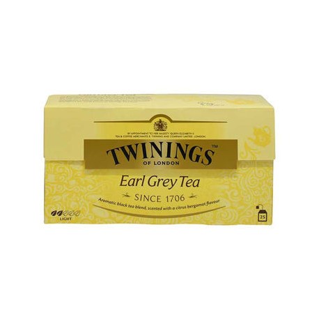 Te Negro Earl Grey Twinings paquete 25 sobres