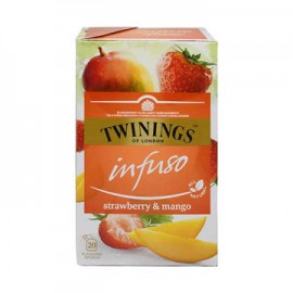 Te Negro Fresa Mango Infuso Twinings paquete 20 sobres