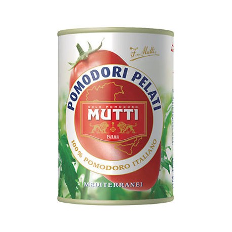 Tomate Entero Pelado Mutti Lata 400g