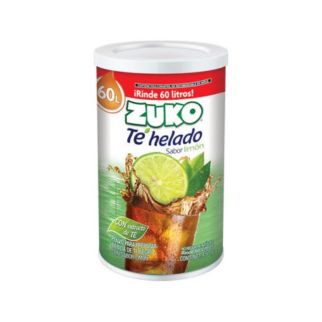 Zuko Te Helado Sabor Limon Bote 450gr Rinde 60 Lt