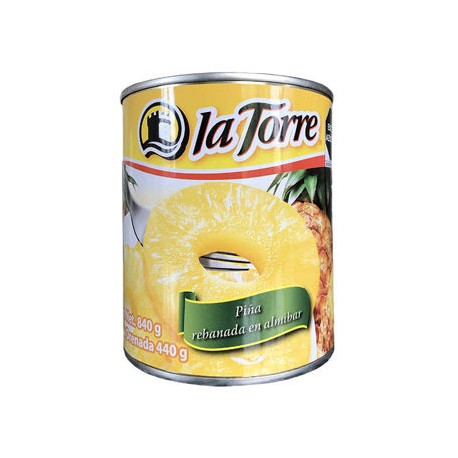 Piña Rebanada Lata 800 Gr. Torre