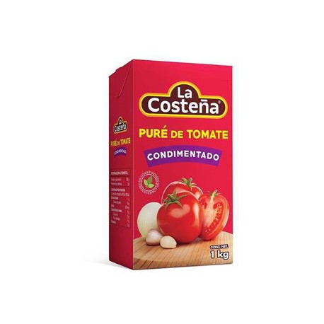 Pure de Tomate La Costeña condimentado Tetra 12 de 1 Kg