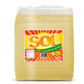 Aceite puro de soya Sol 20 L Bidon Naranja