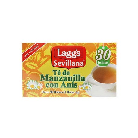 REMATE Te Manzanilla con Anis 30 sobres Laggs